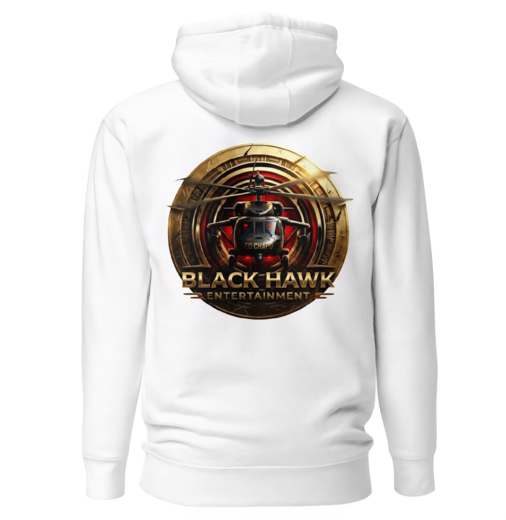 BLACK HAWK HOODIE ( WHITE)